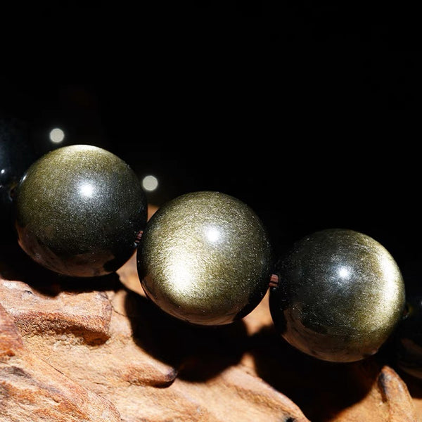 Gold obsidian